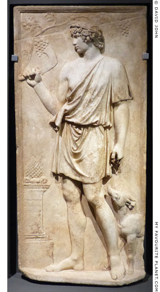Marble relief showing Antinous as Silvanus at My Favourite Planet