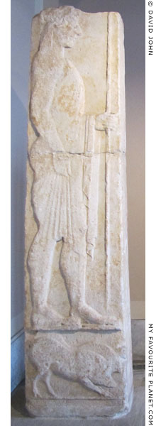 Archaic warrior grave stele from the Greek island of Syme at My Favourite Planet