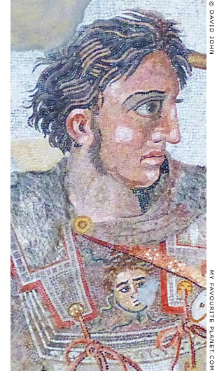 Alexander the Great in the mosaic from Pompeii at My Favourite Planet