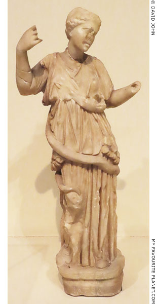Marble statuette of Hygieia from Epidauros at My Favourite Planet