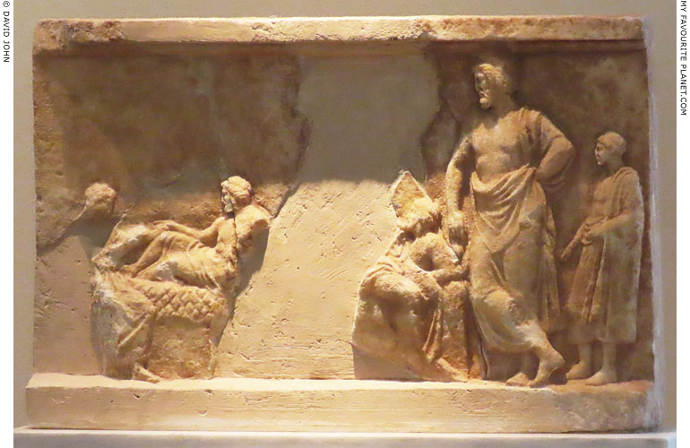 A votive relief of Amphiaraos from Oropos, Attica at My Favourite Planet
