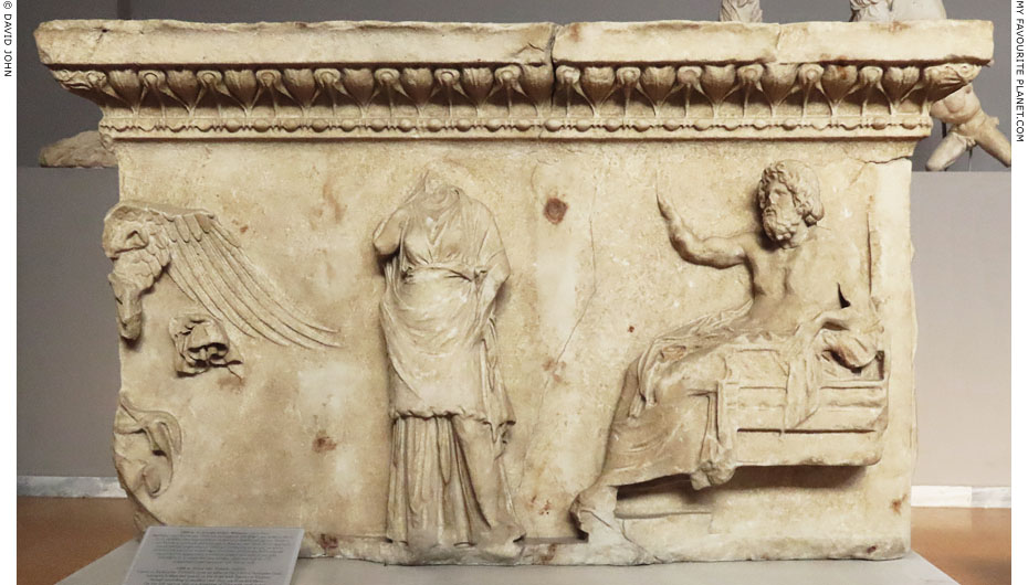 A marble relief of Asklepios or Zeus from Epidauros at My Favourite Planet