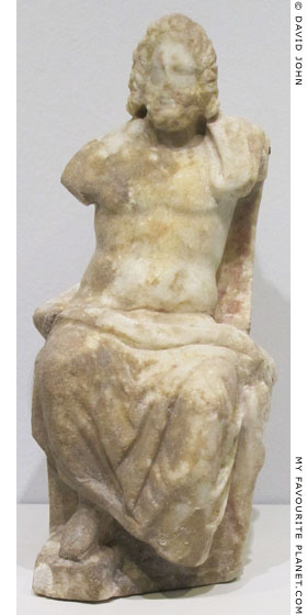 Marble figurine of enthroned Asklepios from the Pergamon Asclepieion at My Favourite Planet