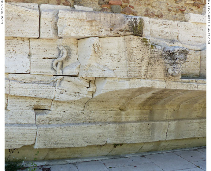 Roman travertine facade in the form of a ship, Tiber Island, Rome at My Favourite Planet