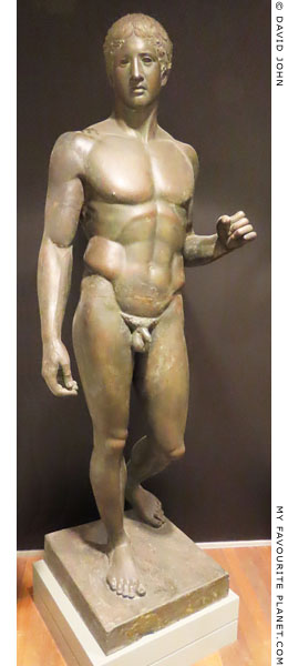A plaster cast of a statue of the Doryphoros type in Amsterdam at My Favourite Planet