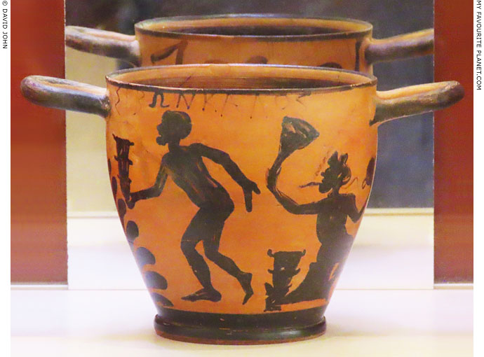 A scene from a potter's workshop on a Boeotian black-figure skyphos at My Favourite Planet A scene from a potter's workshop on a Boeotian black-figure skyphos at My Favourite Planet