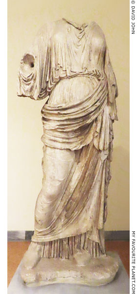 A Roman period copy of the cult statue of Nemesis of Rhamnous by Agorakritos of Paros at My Favourite Planet