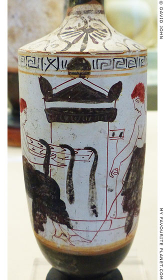 An Attic white-ground lekythos by the Reed Painter at My Favourite Planet