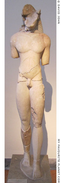 The kouros statue from the Kerameikos, Athens at My Favourite Planet