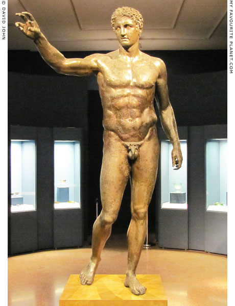 The Antikythera Youth, a bronze statue of a young male at My Favourite Planet