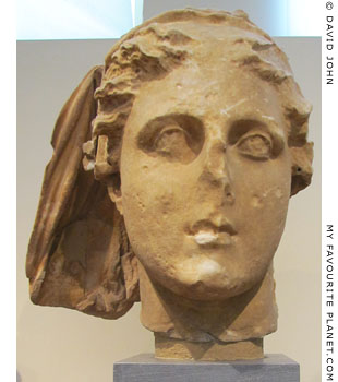 Head of the Greek goddess Demeter by Damophon of Messene at My Favourite Planet