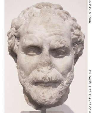 Head of Demosthenes in Athens at My Favourite Planet