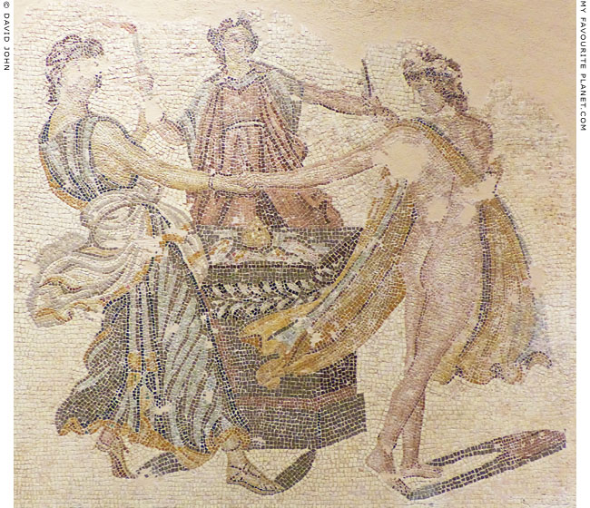 The three Graces on a mosaic from Patras at My Favourite Planet