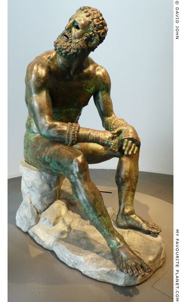 A bronze statue of a boxer, Palazzo Massimo alle Terme, Rome at My Favourite Planet