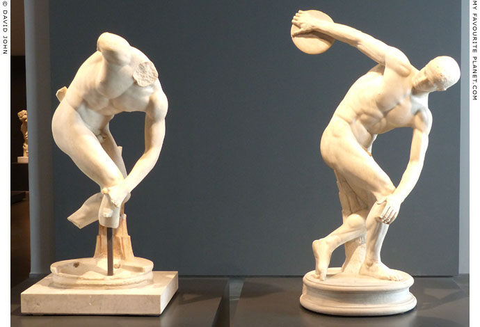 Two Discobolus statues of the Lancellotti type in the Palazzo Massimo alle Terme, Rome at My Favourite Planet