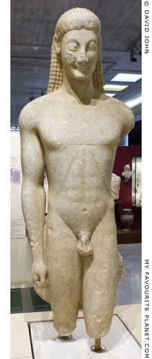 A kouros statue from the sanctuary of Apollo Ptoos, Akraiphia, Boeotia at My Favourite Planet