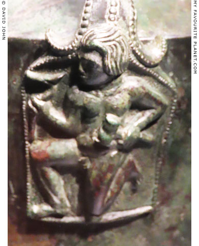 A relief of Daidalos on an Etruscan a bronze jug at My Favourite Planet