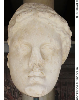 Marble head of an over-lifesized statue of Demeter from the Agora, Athens at My Favourite Planet Marble head of an over-lifesized statue of Demeter from the Agora, Athens at My Favourite Planet