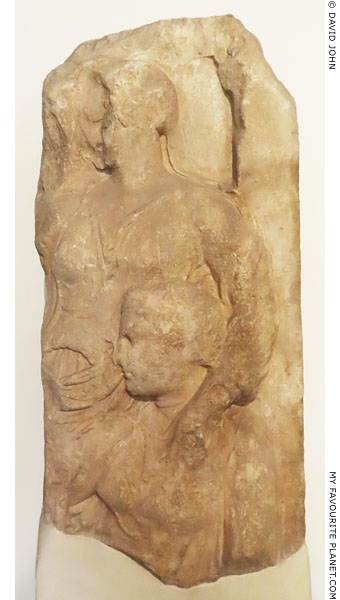 Demeter and Persephone on a votive relief from Pangrati, Athens at My Favourite Planet