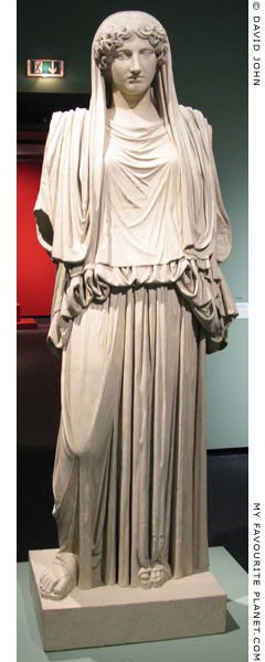 Plaster cast of the Demeter Cherchel statue, Pergamon Museum, Berlin at My Favourite Planet
