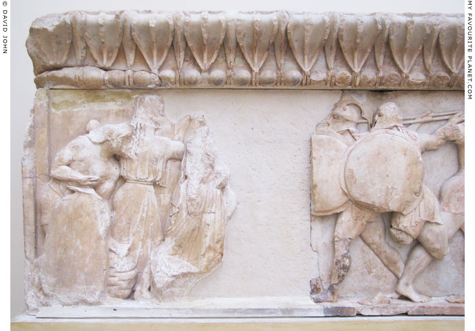 Hephaistos on the north frieze of the Siphnian Treasury, Delphi at My Favourite Planet