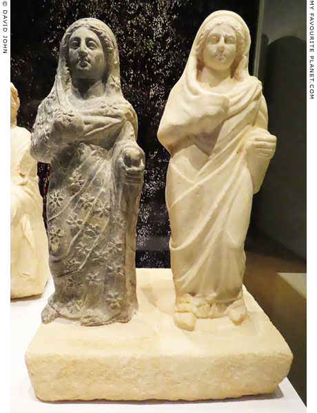 Marble statuettes of Demeter and Persephone from Paphos, Cyprus at My Favourite Planet