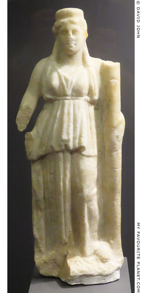 A marble statuette of a goddess, perhaps Demeter, from Rhodes at My Favourite Planet