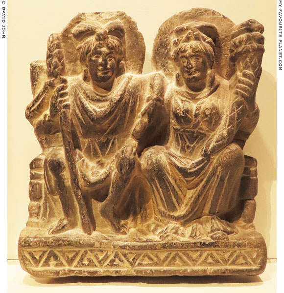 A relief of Hariti and Panchika from Gandhara at My Favourite Planet