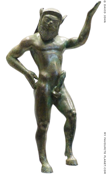 A bronze statuette of a Silen from Dodona at My Favourite Planet