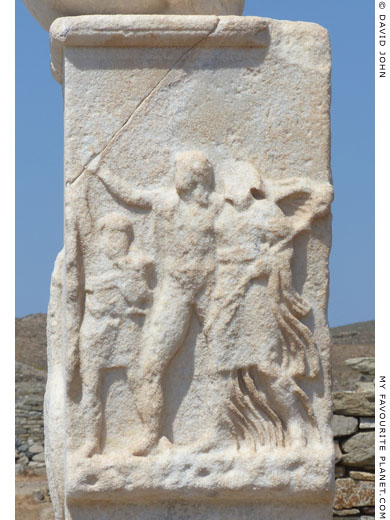 Relief at the temple of Dionysus, Delos at My Favourite Planet