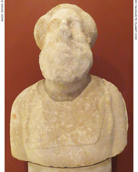 Marble bust of Dionysus from a sanctuary of Dionysus in Drama, Macedonia at My Favourite Planet Marble bust of Dionysus from a sanctuary of Dionysus in Drama, Macedonia at My Favourite Planet