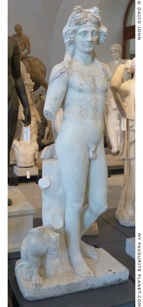 Marble statue of Dionysus in Dresden at My Favourite Planet