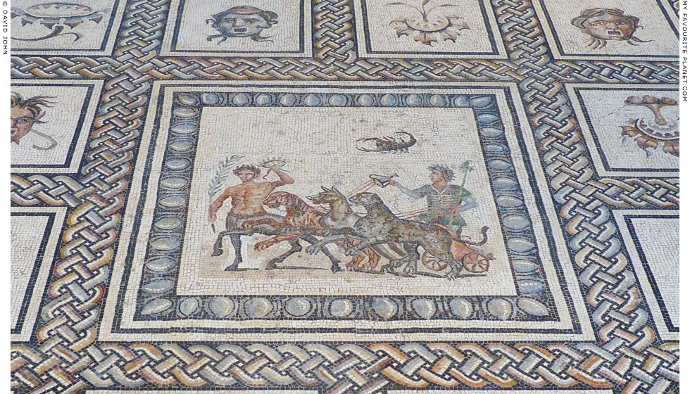 Roman mosaic depicting Dionysus in Dresden at My Favourite Planet
