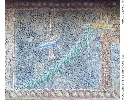 A mosaic depicting a rhyton in the House of the Skeleton, Herculaneum at My Favourite Planet