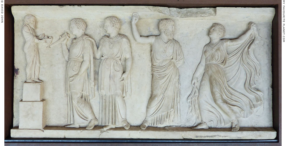 A Neo-Attic marble relief of a Dionysiac scene from Herculaneum at My Favourite Planet