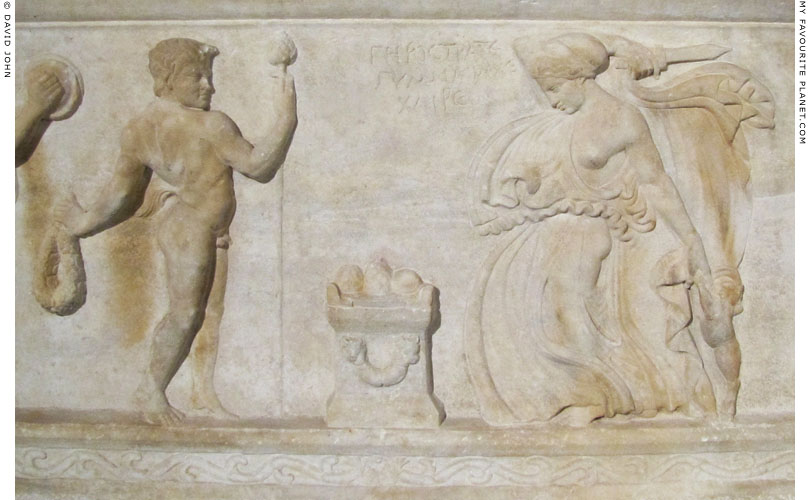A sacrifice to Dionysus on the Gerostratos sarcophagus at My Favourite Planet