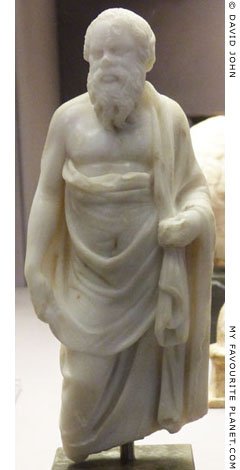 Marble statuette of Socrates in the British Museum at My Favourite Planet