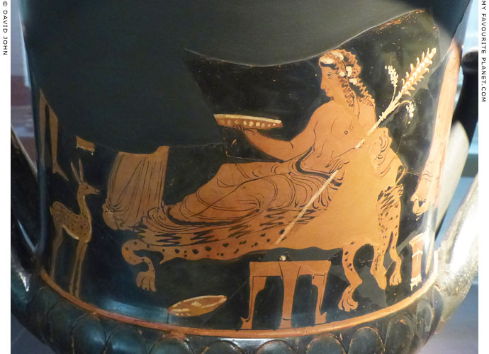 Dionysus on the Parthenopaios krater in Milan at My Favourite Planet