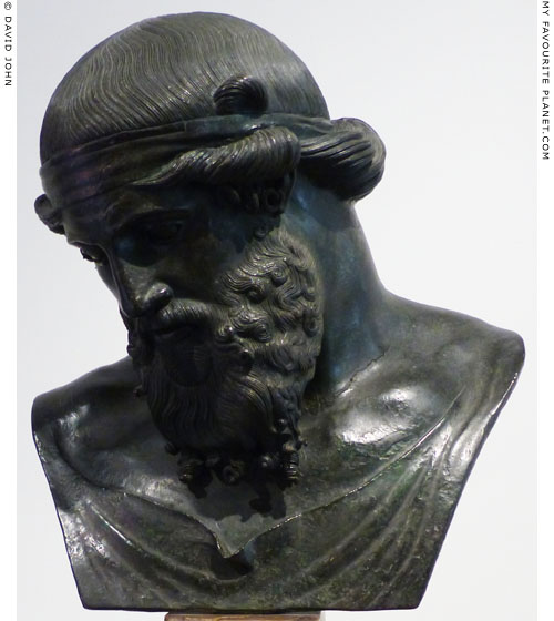 Bronze bust known as Dionysus-Plato, from Herculaneum at My Favourite Planet