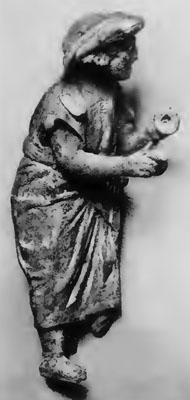 Hellenistic terracotta figurine of a cymbal player from Myrina, Mysia at My Favourite Planet