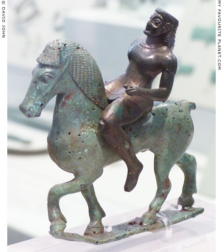 A figurine of a horse and rider from Dodona at My Favourite Planet
