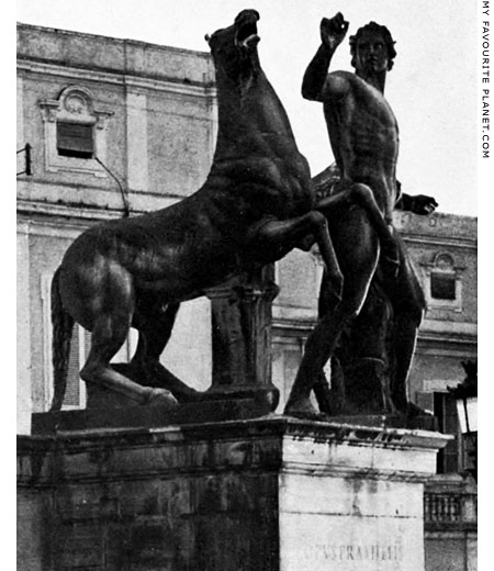 One of the Dioscuri statues, Piazza del Quirinale, Rome at My Favourite Planet