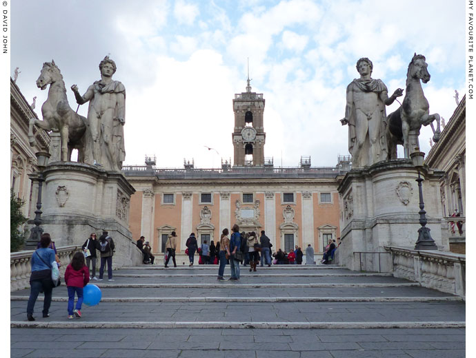 Colossal statues of Castor and Pollux on the Capitoline Hill, Rome at My Favourite Planet