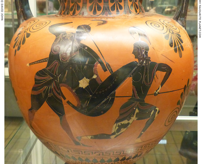 Achilles fighting Penthesilia by Exekias at My Favourite Planet