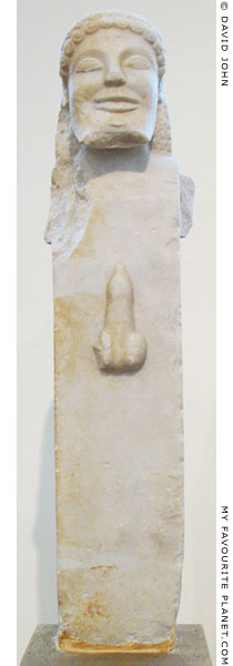 Archaic marble herm from Siphnos, Greece at My Favourite Planet