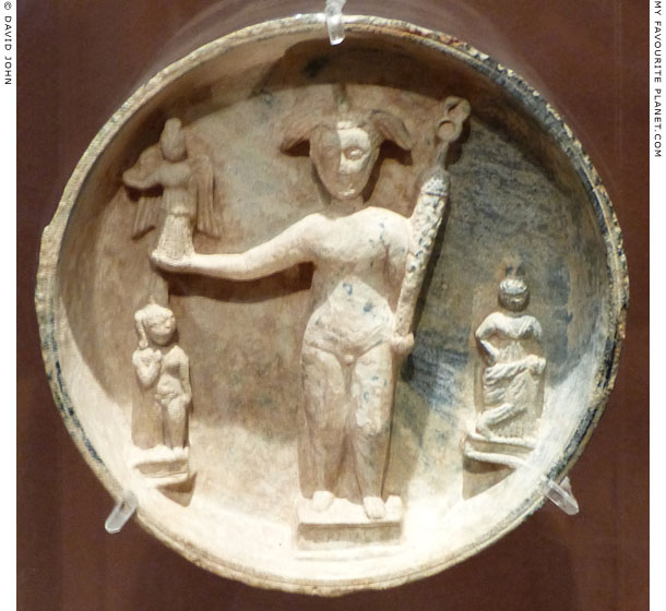 Hermes holding Nike in a phiale from Asia Minor at My Favourite Planet