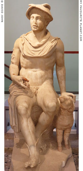 Marble statue of Hermes seated in Kos at My Favourite Planet