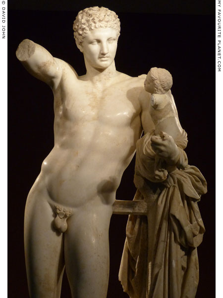 Hermes and the infant Dionysus from Olympia at My Favourite Planet