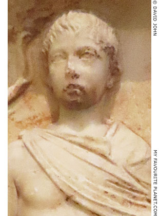 Detail of the main figure on the Polydeukes hero relief at My Favourite Planet Detail of the main figure on the Polydeukes hero relief at My Favourite Planet