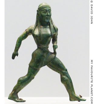 Bronze statuette of a girl running at My Favourite Planet